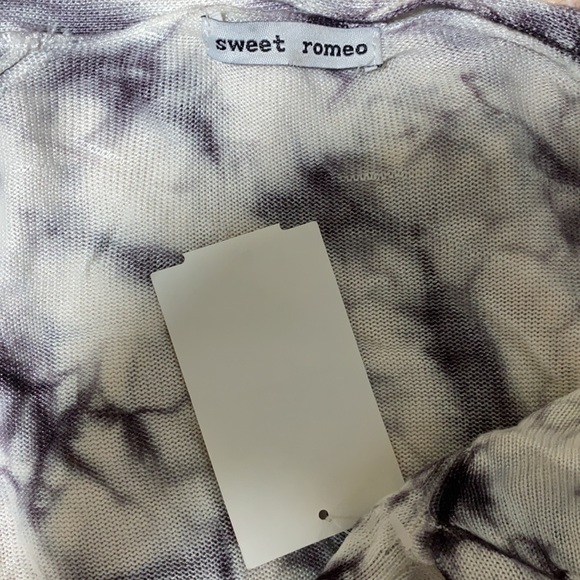 Sweet Romeo Tie Dye Open Drape Cardigan - Picture 11 of 13